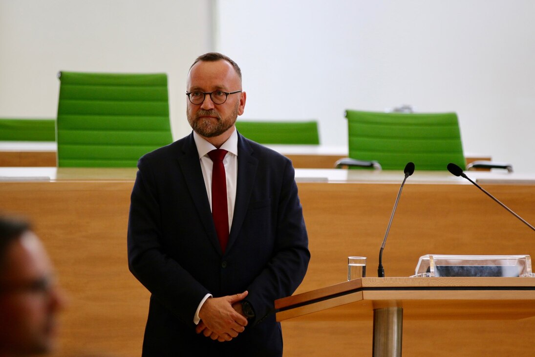 Dr. Jens Baumann bei der Ernennung zum Beauftragten für Vertriebene und Spätaussiedler.